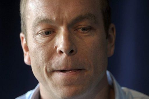 Chris Hoy announces his retirement from cycling at a press conference in Edinburgh, Scotland, on April 18, 2013